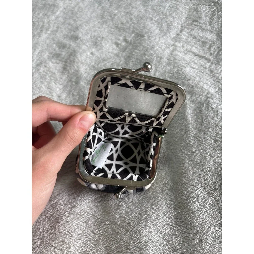 Vera Bradley retired night day contact lens case kiss lock pouch cosmetics Y2K
